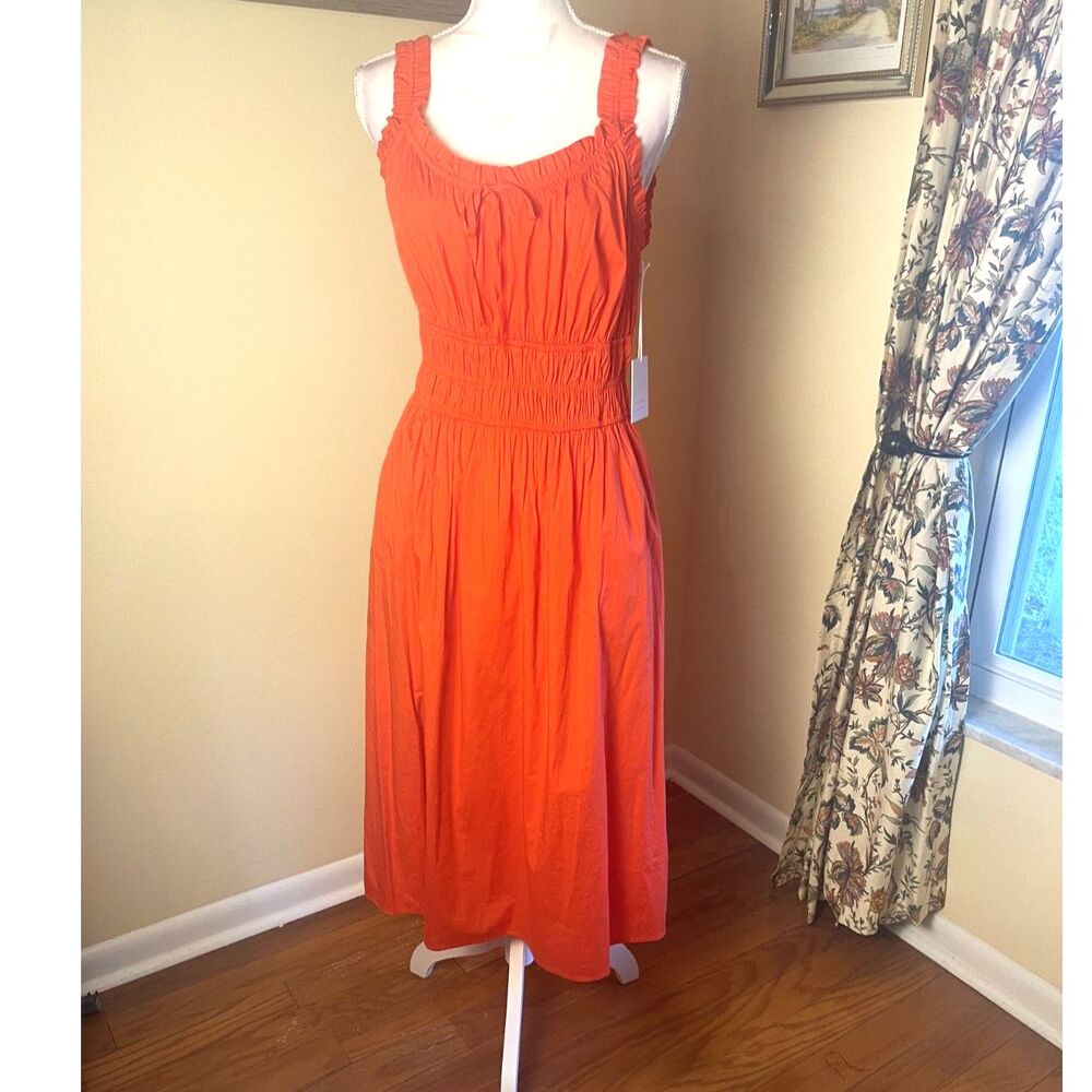 NWT Lauren Conrad Womens Smocked Maxi Sundress Sz S Ruffles Feminine Coquette - Picture 7 of 13